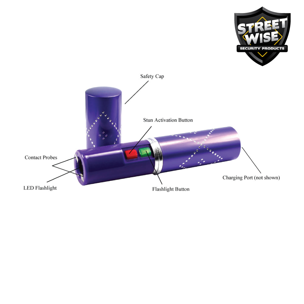 Streetwise Perfume Protector 17,000,000* Stun Gun - Purple