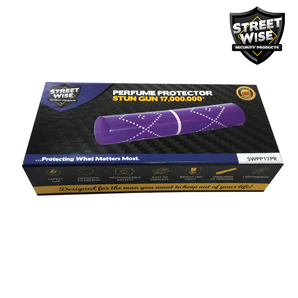 Streetwise Perfume Protector 17,000,000* Stun Gun - Purple